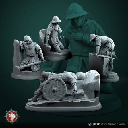 Miniaturi - HCT 368. Wounded Militia