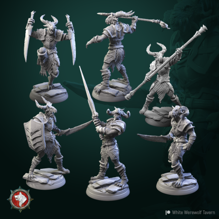 Miniaturi - HCT 493. Dragonborn warriors