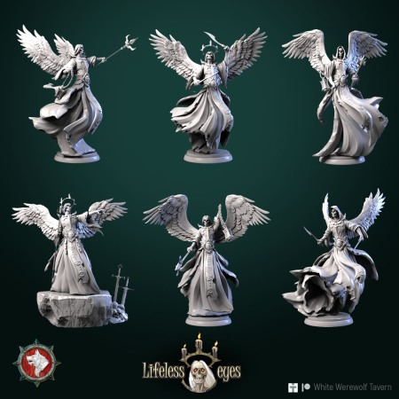 Miniaturi - HCT 588. Winged undeads casters