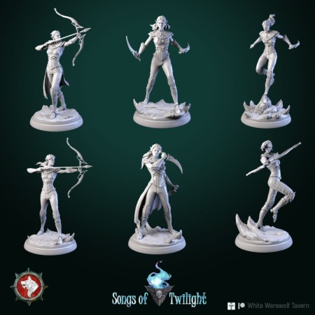 Miniaturi - HCT 607. Drow Assassins females set 6 miniatures