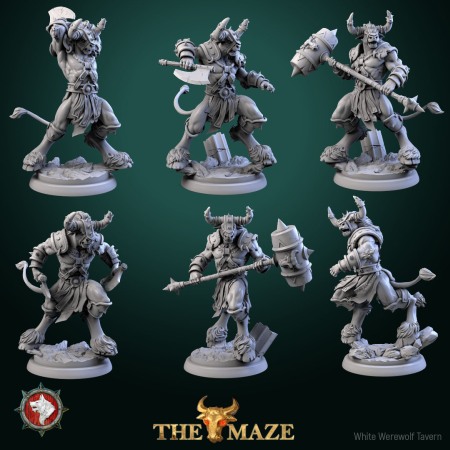 Miniaturi - HCT 711. Beastman Chargers set