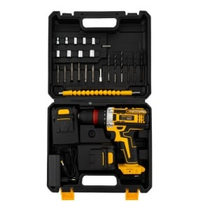 Trusă autofiletantă ROTOR RCD21, 21V, 30Nm, 2 trepte viteză, 2 acumulatori, accesorii incluse [6]