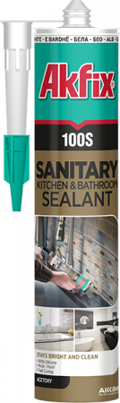 Silicon - Akfix 100S Silicon 100% Neutru pentru Instalații Sanitare, Anti-mucegai, Etanșant Profesional