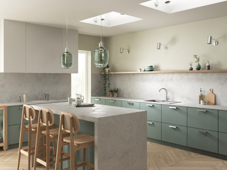 Baterie stativă bucătărie Camira Inox, pipă pivotantă, inox, cartuș ceramic 35 mm, FERRO [2]