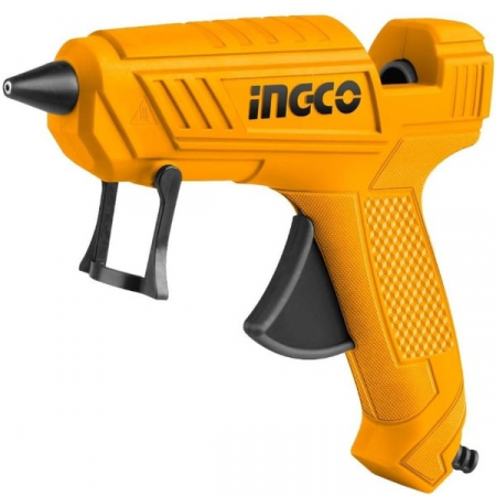 BRICOLAJ - Pistol de lipit cu silicon Ingco, 100W, 220-240V, 11.2 mm, 13-18 g/min, 2 bare incluse
