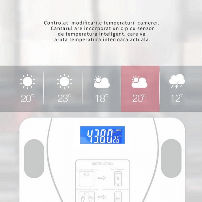 ! Cântar inteligent, creat pentru a te ajuta să slăbești eficient ! [6]
