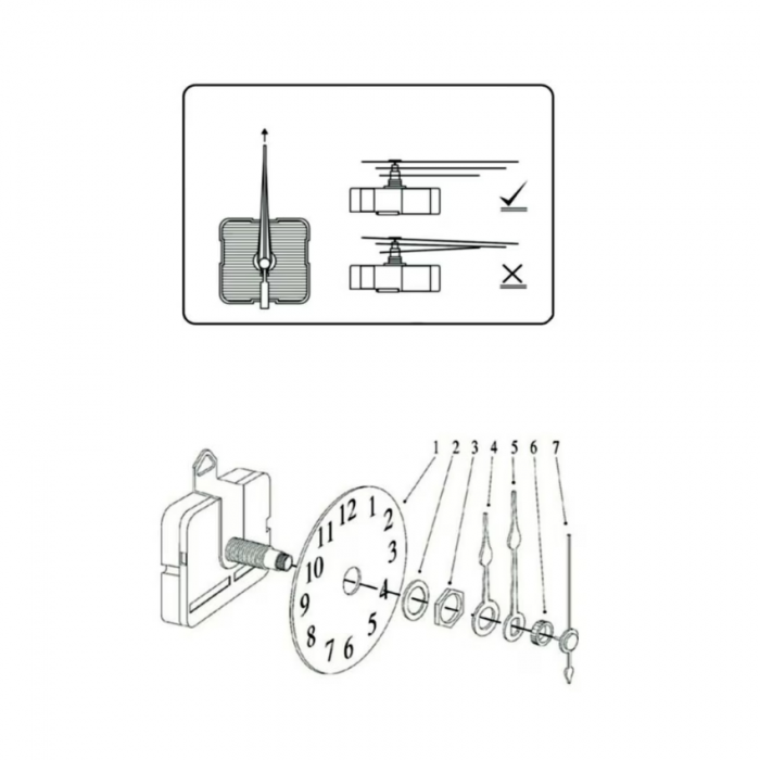Ceas Decorativ Sticker, Fara Zgomot, DIY Pace, 400 mm x 400 mm [5]