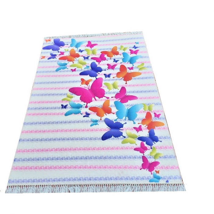 Covor Modern, Antiderapant, Fluturi, 150 cm / 80 cm [3]