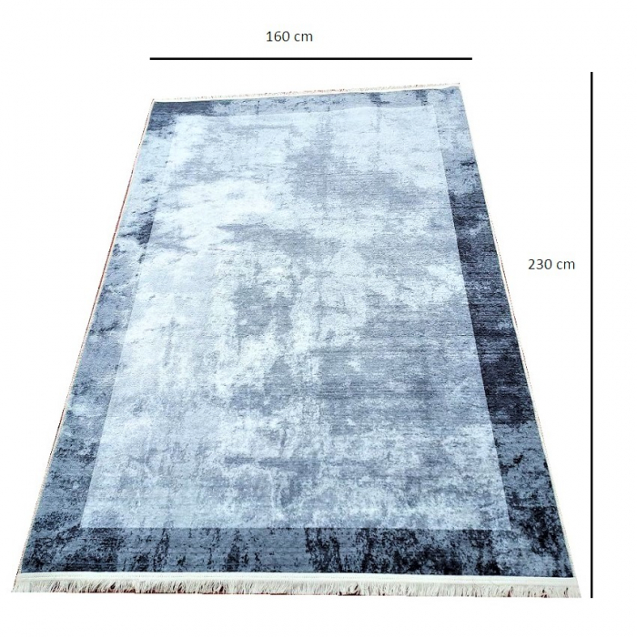 Covor Modern, Antiderapant, 160 cm x 230 cm, Gri Antracit [2]