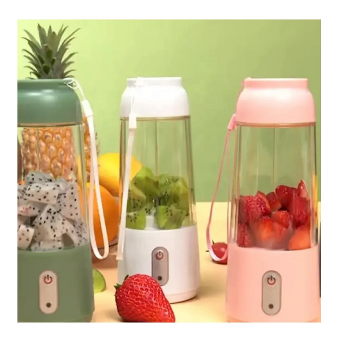 Blender Portabil, Mini Blender, 300 ml, Roz [9]