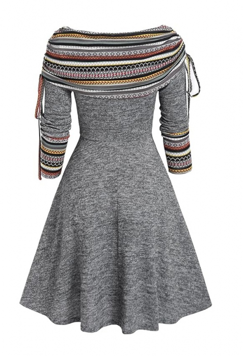 Rochie Striped cu Mâneci Lungi - Look Trendy 2024 [2]