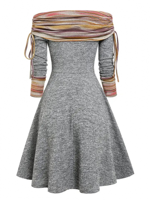 Rochie Striped cu Mâneci Lungi - Look Trendy 2024 [2]