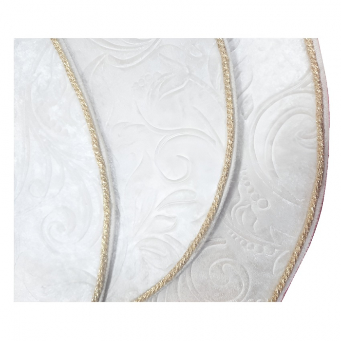 Set 3 covorase Baie, Broderie, Snur Auriu, Catifelate, Cauciucate [3]