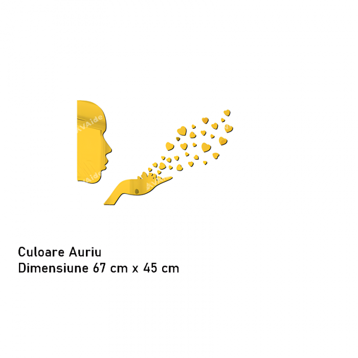 Sticker Acril Decorativ, Love, 670 mm x 450 mm [2]