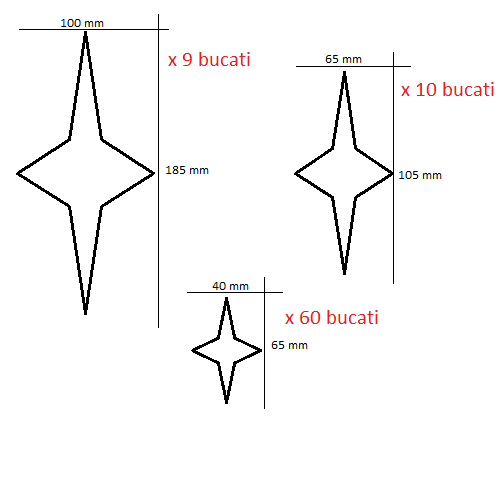 Set Stickere Acril Decorative Oglinda, Creativ, Argintiu [5]