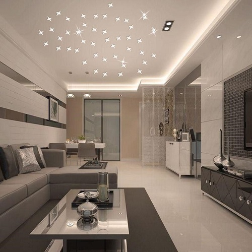 Set Stickere Acril Decorative Oglinda, Creativ, Argintiu [3]