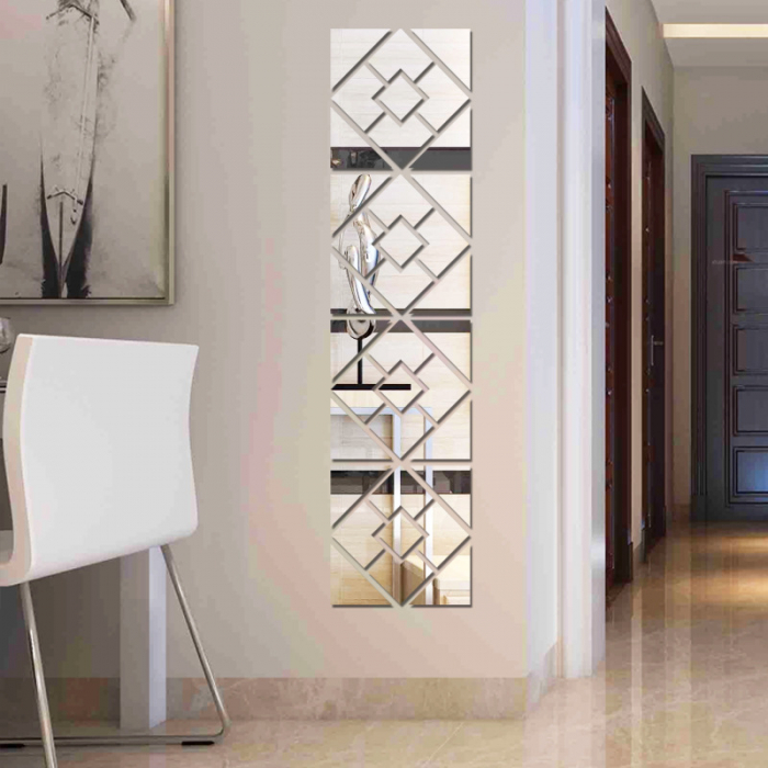 Set Stickere Acril Decorativ, Geometric, 200 mm x 200 mm x 4 bucati [2]