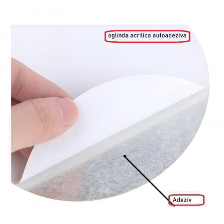 Ceas Decorativ Sticker, Trifoi cu 4 Foi, 280 mm x 280 mm [3]