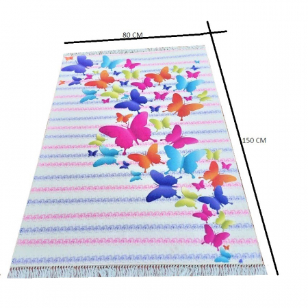 Covor Modern, Antiderapant, Fluturi, 150 cm / 80 cm [1]