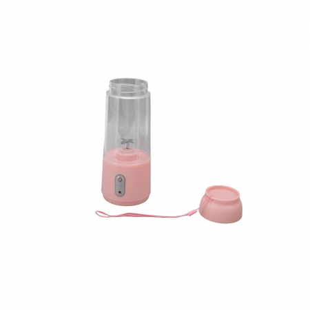 Blender Portabil, Mini Blender, 300 ml, Roz [3]