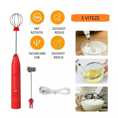 Mini Mixer Pentru Spuma de Lapte si Diferite Mixuri Lichide, Putere 4 W [3]