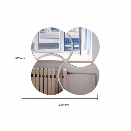 Sticker Acril Decorativ, Oglinda, 280 mm x 280 mm [1]