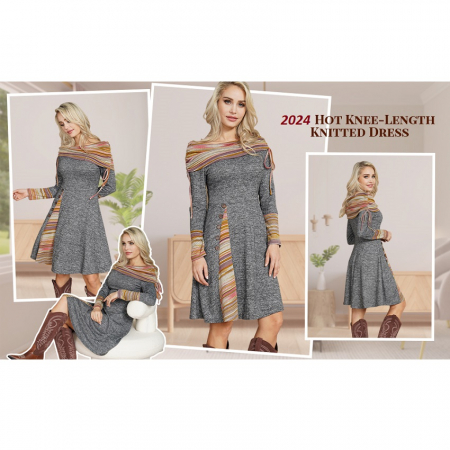 Rochie Striped cu Mâneci Lungi - Look Trendy 2024 [5]