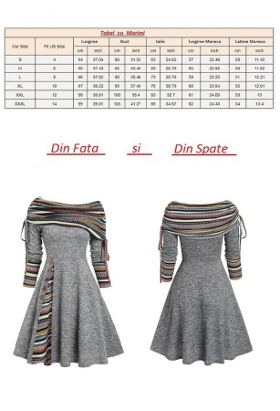 Rochie Striped cu Mâneci Lungi - Look Trendy 2024 [8]