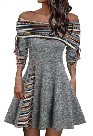 Rochie Striped cu Mâneci Lungi - Look Trendy 2024 [5]