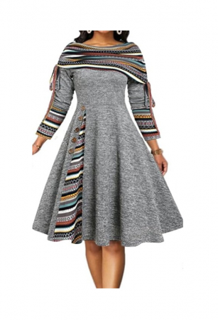 Rochie Striped cu Mâneci Lungi - Look Trendy 2024 [3]