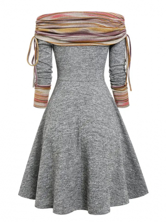 Rochie Striped cu Mâneci Lungi - Look Trendy 2024 [1]