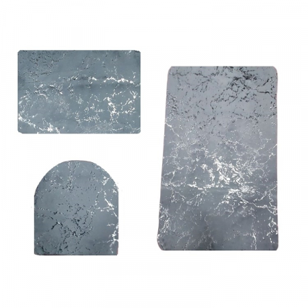 Set 3 Presuri Baie, Super Pufos, Calitete Premiu, Gri Argintiu [0]