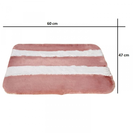 Set  2 Covorase Baie  Super Blanoase, Ireprosabil de Calitative, Alb / Pudra,  100cm x 60 cm, 60cm  x 47 cm [3]
