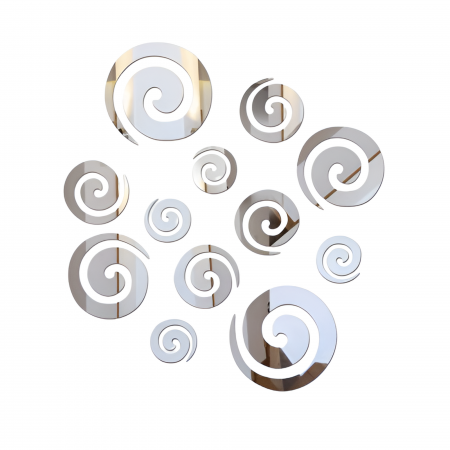 Set Stickere Acril Decorative Oglinda, Creativ, Argintiu [1]