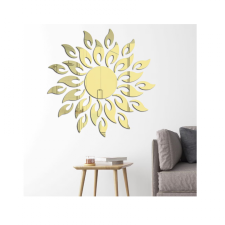 Sticker Acril Creativ, Auriu, 30 cm x 30 cm, Soare