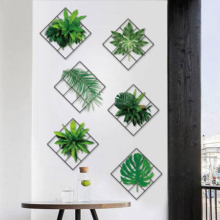 Set stickere Decotative, 3D, Plante Ornamentale, 6 Bucati x 25 cm x 25 cm [4]