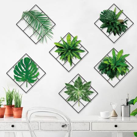 Set stickere Decotative, 3D, Plante Ornamentale, 6 Bucati x 25 cm x 25 cm [3]