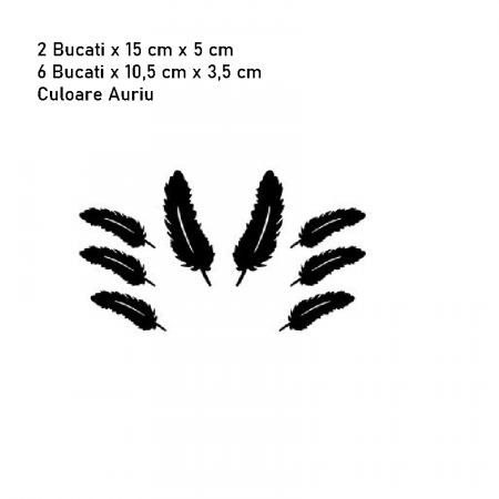 Sticker Acril, Fulgi Aurii [2]