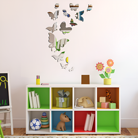 Stiker Acril Oglinda Creativ - fluturi