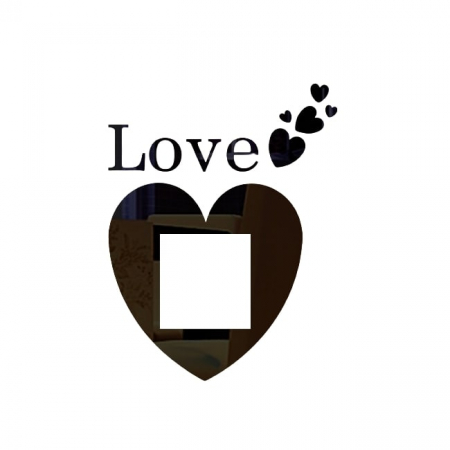 Sticker Acrilic Decor Aparataj,Oglinda Acrilica Neagra, 18 cm x 18 cm [1]