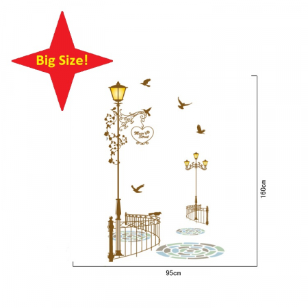Sticker Decorativ 3D, Alee Monument, Big size, 95 cm x 160 cm, Multicolor [1]