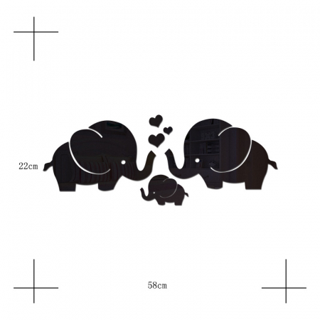 Sticker Acril Decorativ Oglinda, Creativ, 58 cm x 22 cm [1]