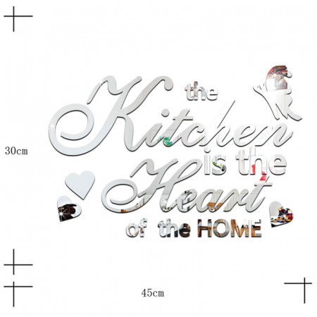 Sticker Acril Decorativ Oglinda, Creativ, Motivational, 30 cm x 45 cm [2]
