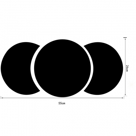 Set Oglinzi Acrilice, 55 cm x 26 cm, 3 bucati [1]