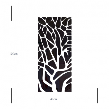 Sticker Acril Decorativ Oglinda, Creativ, 100 cm x 45 cm x 2 mm Grosime [1]