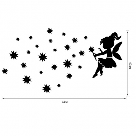 Sticker Acril Decorativ, Oglinda Aurie, Creativ, 74 cm x 40 cm, Grosime 2 mm [2]