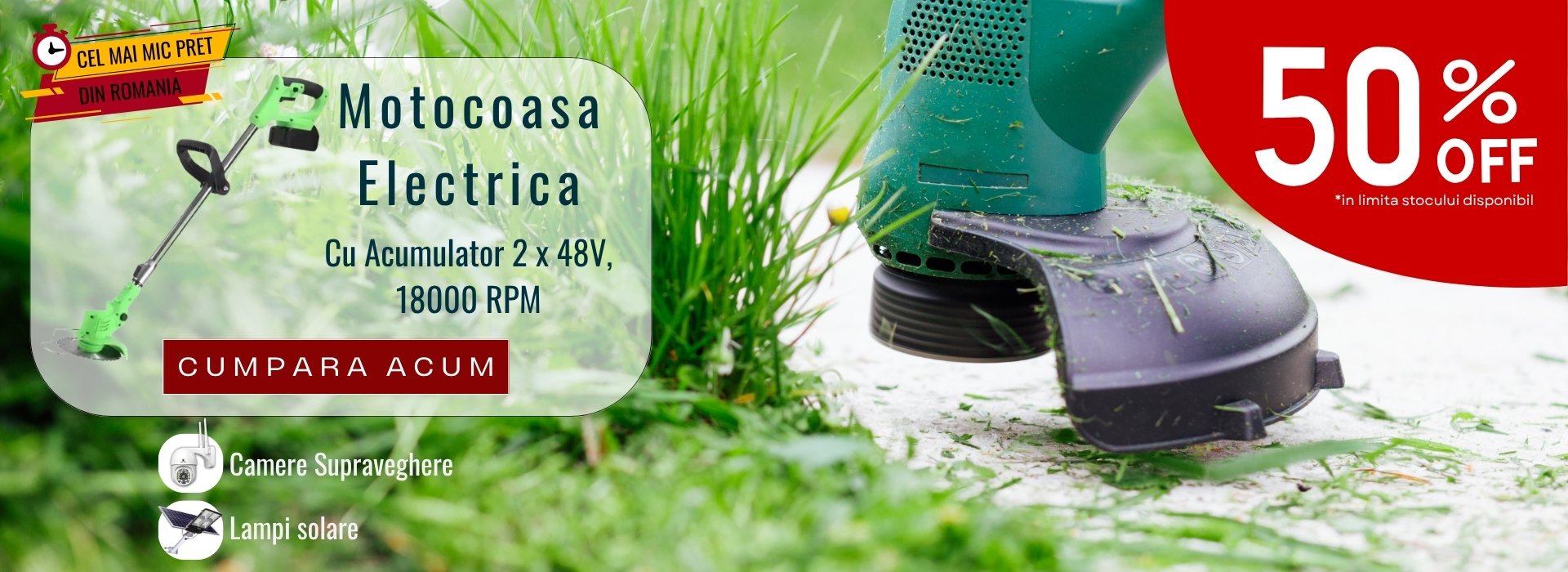 Banner motocoasa