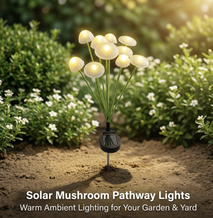 Set 2 Lampi Solare Decorative Jellyfish Multicolor, 6 LED-uri, Efect Meduza, Aprindere Automata - Copie [8]