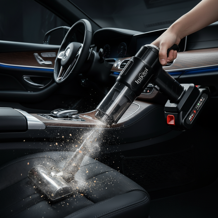 Aspirator Portabil INNOVA Titan 3‑în‑1, 18000PA, Reîncărcabil, Suflare & Absorbție, Ideal Casă, Mașină, Birou [6]