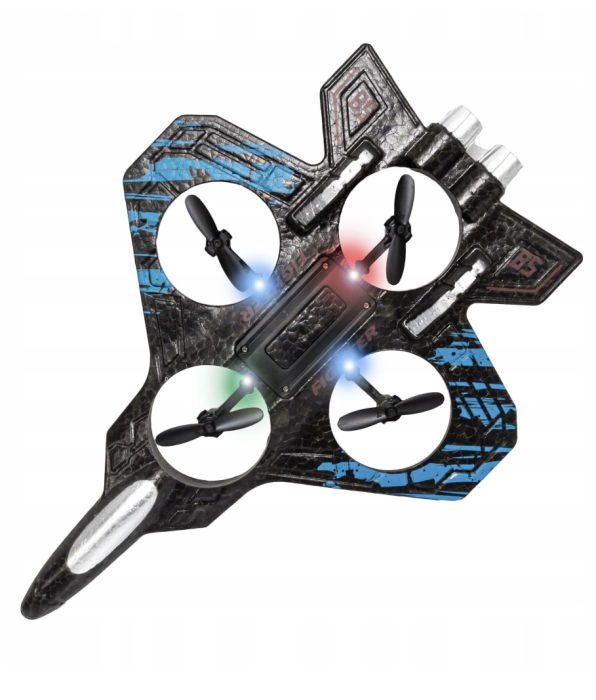 Avion De Lupta si Telecomanda cu 4 elice,  pentru copii [3]